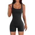 thumbnail image 3 of Listenwind Monos de mujer Unitard Playsuit de una pieza pantalones cortos mamelucos verano yoga ejercicio bodycon monos, 3 of 4
