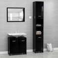 thumbnail image 3 of vidaXL Bathroom Furniture Set 3 Pieces Chipboard Storage Cabinet Multi Colors, 3 of 75
