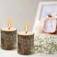 thumbnail image 5 of 2 portavelas de madera, hecho a mano de madera de pino natural, portavelas de madera para velas de té, para decoración de mesa y hogar, día de San Valentín, Navidad, boda, 5 of 5