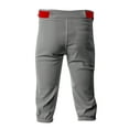 thumbnail image 2 of A4 Baseball Knicker Pant For Men in Gray/Cardinal | N6003, 2 of 5