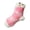 Pink, variant on Sock-Shaped Plush Dog Toy with Squeaker and Snuffle Pocket, Interactive Chew Toy for Puppies and Small Dogs, Soft Corduroy and Plush Material for Dental Health Play - Red