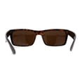 thumbnail image 2 of Mens Classic Narrow Rectangular Square Gentlemens Sport Plastic Sunglasses Tortoise, 2 of 4