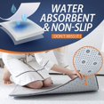 thumbnail image 3 of Memory Foam Bath Rug  24”x36”  Dark Purple  Non Slip Bathroom Mat  Machine Wash, 3 of 5