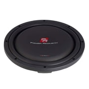 Power Acoustik 10 Powerful 600W RMS Shallow Car Subwoofer Loud Speaker, Black