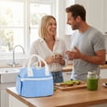 thumbnail image 6 of Inadays Lunch Box for Women, Insulated Lunch Bag Cute Corduroy Reusable Insulated Lunch Bags for Work Picnic or Travel, 6 of 8