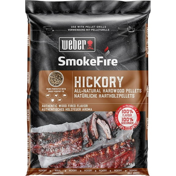 Weber SmokeFire Hickory Hardwood Pellets 20 lb. - Case of: 1;
