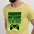 thumbnail image 2 of Greenyef Graphics I Paused My Game to Be Here Video Gamer Gift for Men Teenagers Gaming Funny Graphic T-Shirt Style-49 (Cornsilk, Medium), 2 of 6