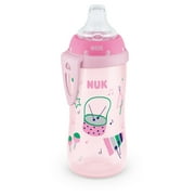 NUK Active Cup, 10 oz Soft Spout Sippy Cup, 12+ Months, 1 Pack, Girl