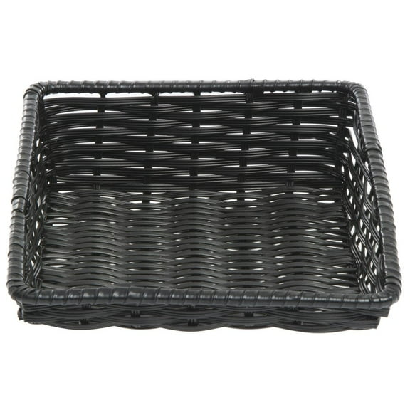 HUBERT® Black Produce Basket - 11 1/2"L x 14"D x 1 1/2" to 4"H