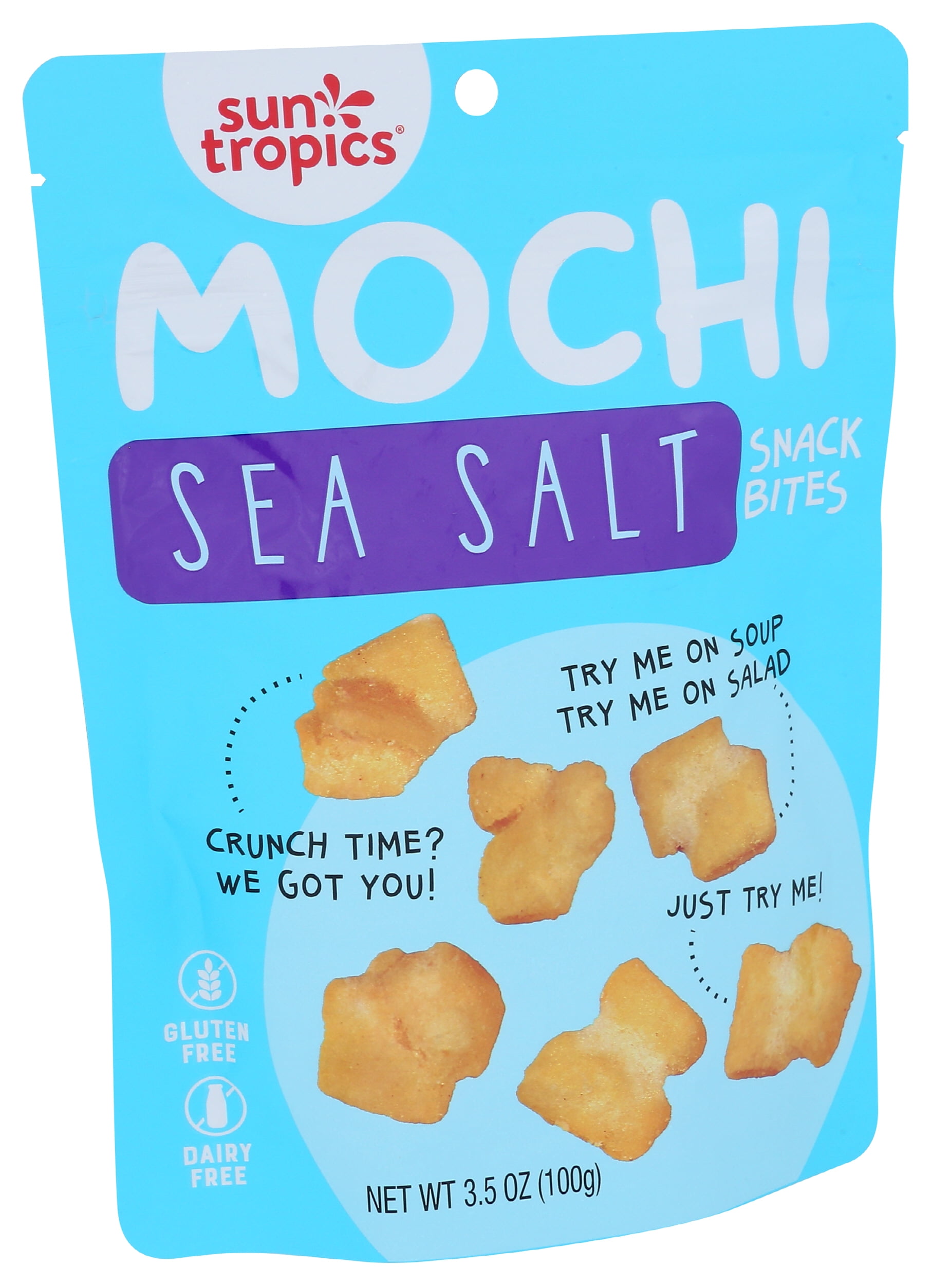 (Pack of 12) Sun Tropics Sea Salt Mochi Snack Bites, 3.5 oz