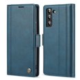 thumbnail image 2 of SaniMore for Samsung Galaxy S23 FE 2023 Case, PU Leather Magnetic Flip Folio Shell with Card Holders RFID Blocking Kickstand Shockproof TPU Magnetic Closure Business Cover For Galaxy S23 FE, Blue, 2 of 9