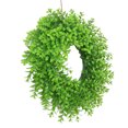 thumbnail image 1 of Corona de puerta Corona de boj para decoración de puerta de entrada Corona de hojas verdes artificiales Estilo01, 1 of 9