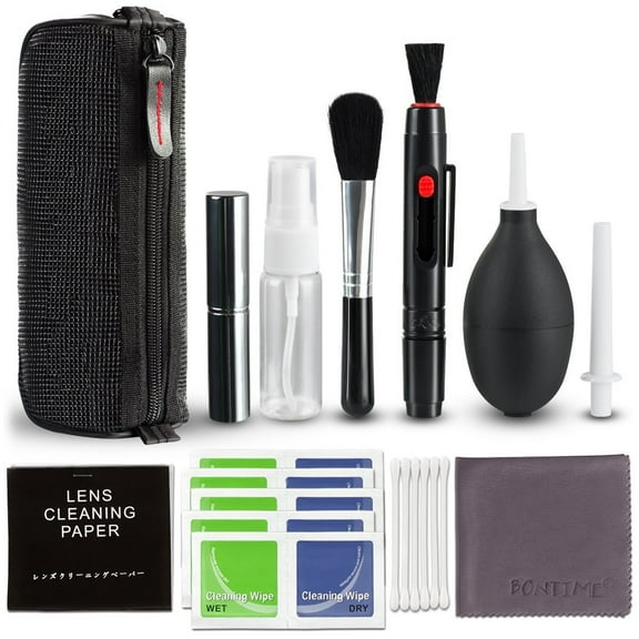 Walmeck Professional Cleaning Kit Lens Cleaning Kit with Air Blower Cleaning Pen Cleaning Cloth for Most Mobile Phone Laptop