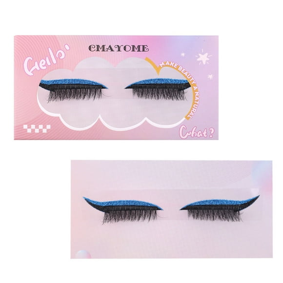 Extensión De Pestañas,1 Pares Colores Pestañas Volumen Rizos Maquillaje para Mujeres D Paquete Pestañas Postizas Rizadas