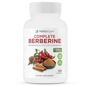Terraform Nutrition Complete Berberine Supplement with Ceylon Cinnamon - 180 Capsules