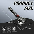 thumbnail image 3 of HIBIBUD Super Bright Black Flashlight for Emergencies,Waterproof Rechargeable LED Handheld, 3 of 7