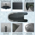 thumbnail image 3 of ALEKO Inflatable Fishing Boat with Aluminum Floor 10.5 ft Light and Dark Gray, 3 of 10