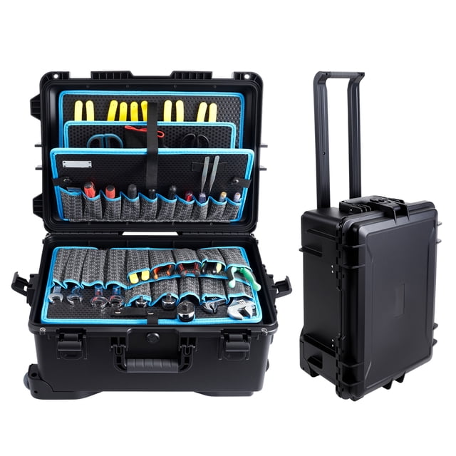 QinaQin Caja de herramientas Jumbo 6600 para exterior, organizador portátil de gran tamaño con tableros removibles para herramientas, ideal para construcción, automotriz y proyectos DIY