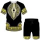 thumbnail image 2 of Traje con estampado digital 3D de pueblos indígenas africanos de estilo retro, camiseta y pantalones cortos de hip hop, chándal masculino/femenino, top de verano, 2 of 5