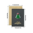 thumbnail image 3 of Taotanxi 3D Pop Up Christmas Greeting Cards Handmade Cards With Envelopes 5 Piece Set For Holiday Letter Writing To Wish Loved Ones And Friends - Featuring Christmas Tree Snowman Reindeer Santa Claus, 3 of 6