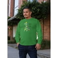 thumbnail image 3 of Old Glory Mens Christmas Tree Rex T-Rex Funny Dinosaur Long Sleeve T Shirt, 3 of 6