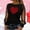 Black2#, variant on Women's Round Neck Long Sleeve Mesh Patchwork Top Glitter Heart Printed Sheer Blouse Romantic Design for Valentine's Day Party Daily Wear