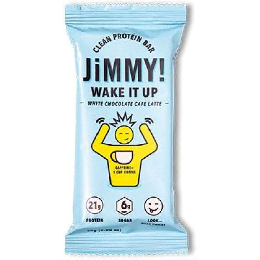 High Protein Caffeinated JiMMYBAR! Bar - Wake It Up (White Chocolate Cafe Latte)