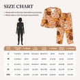 thumbnail image 4 of Fotbe Hippie Ditsy Floral Conjunto de Pijama de Manga Larga para Mujer con Estampado, Ropa de Dormir de 2 Piezas, Conjunto de Casa Suave y Cómodo con Bolsillos-XX-Large, 4 of 7