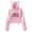 Pink, variant on Scooby Doo Cartoon Streetwear Female Cat Ears Hoodie Long Sleeve Crop Top Women's Clothes
