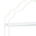 thumbnail image 6 of Kate and Laurel Leanna Glam Scalloped Three-Tiered Wall Shelf, 20 x 6 x 32, White, Decorative Floating Shelf Storage and Wall Organizer for Bathroom Over Toilet Storage or Display, 6 of 8