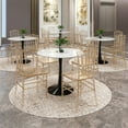 thumbnail image 3 of LeisureMod Acrylic Dining Chair Modern Windsor Back Transparent Design for Modern Home, Kitchen, Synth Collection Set of 2 in Clear, 3 of 8