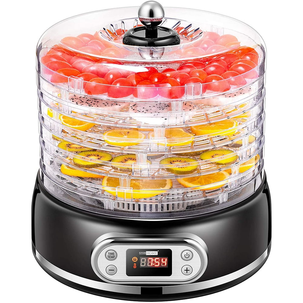 VIVOHOME Electric 400W 6 Trays Round Food Dehydrator Machine with