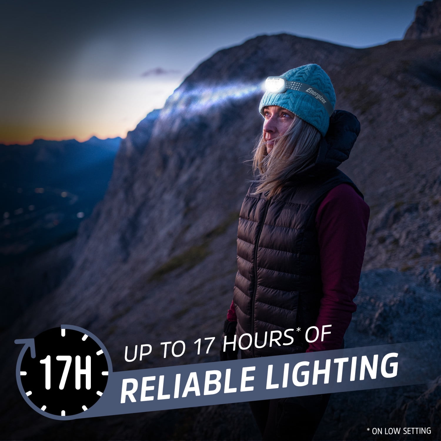 Energizer Smart Voice Controlled LED Headlamp, 525 Lumen Output, AAA Batteries Included