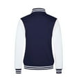 thumbnail image 4 of heyac Men's Varsity Baseball Jacket Casual Letterman Bomber Jacket Windbreaker Lightweight Jacket,Navy,L, 4 of 5