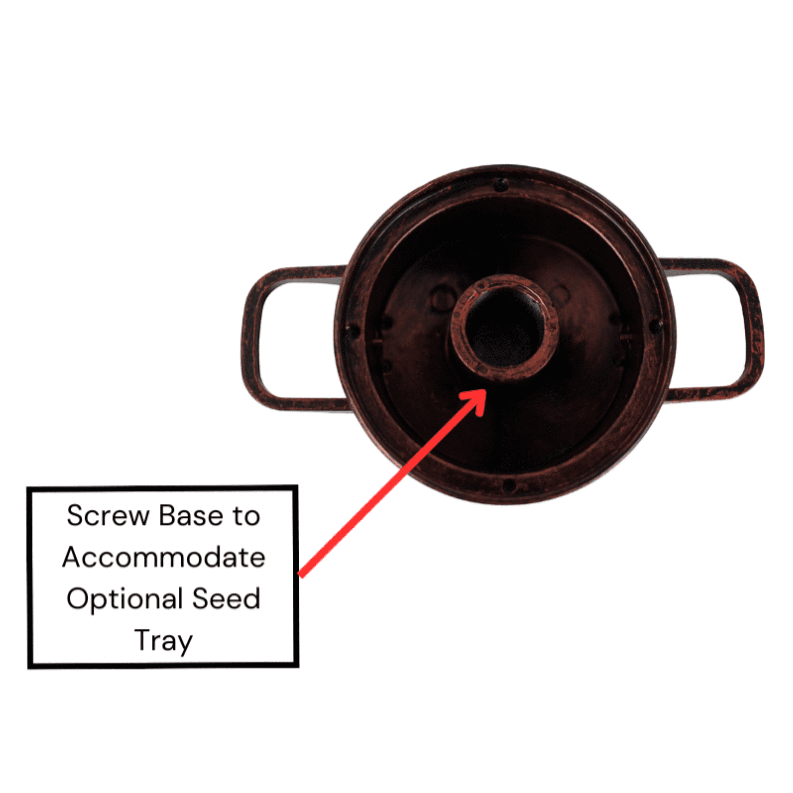 Backyards Essentials Standard Tube Feeder Copper Metal Bird Seed Feeder, 7 Cup Capacity