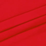 Shason Textile 2 Yard Cut Poly Cotton Fabric, Red, 44 Wide for Craft & Quilting Projects