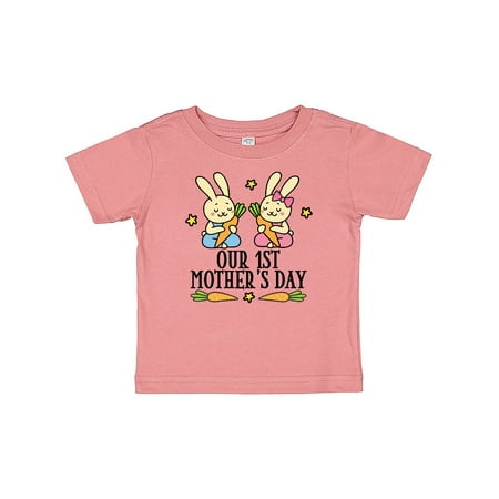 

Inktastic Twins First Mothers Day Boy Girl Gift Baby Boy or Baby Girl T-Shirt