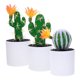 thumbnail image 5 of UPOUART 3Ud Plantas Artificiales En Maceta Con De Cactus Para Y, 5 of 8