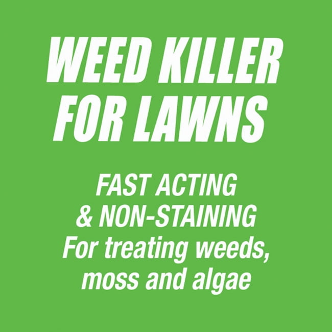 Pulverize Weed Killer for Lawns, 1 Gallon Ready-to-Use with Nested Trigger