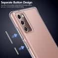 thumbnail image 5 of Case for Galaxy Note 20 Crystal Clear Designed Non-Slip Shockproof Protection Phone Case, Hard PC Back Flexible TPU Slim Fit Light and Durable Cover for Samsung Galaxy Note 20 5G, 5 of 8