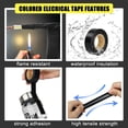 thumbnail image 5 of 6 Pack Colored Electrical Tape,Waterproof Professional Grade Electric Tape,Electric Insulation Tape for Indoor Outdoor Flame Heat Resistant Electrician Tape,Adhesive Tape Wire Tape,3/4 in x 33 ft, 5 of 7