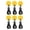 Yellow, variant on 6 Pieces Holder Straps Keeper Inflatable Boat Paddle Storage Durable Clip for Rowing, Canoe, Watercraft White