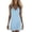 Light Blue(Womens Dresses), variant on Women's V-Neck Sleeveless Mini Dress Casual Loose Fit Summer Slip Dresses Soft Knit Cami Dress