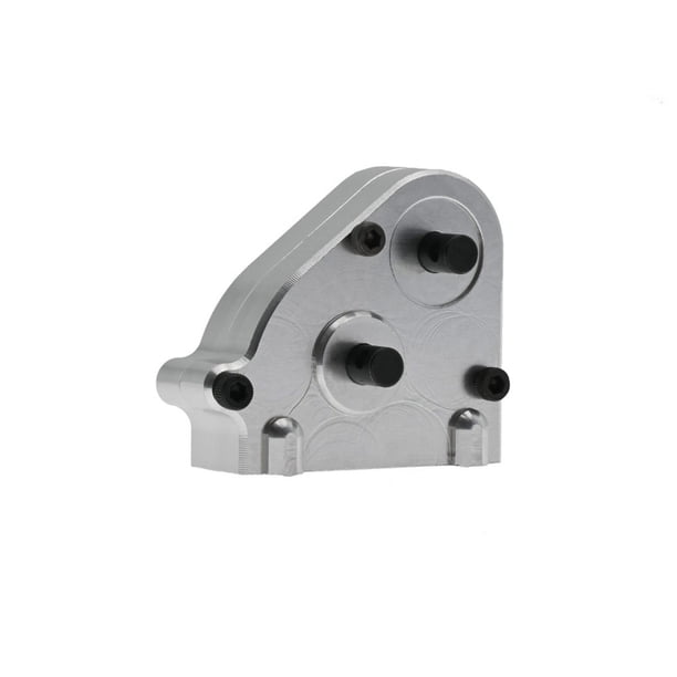 Bewildely Caja de transferencia de coche modelo de Control remoto 1/12, pieza de repuesto de Metal, caja de cambios de modificación de escalada Kits de construcción modelo Plata