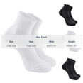 thumbnail image 3 of AHTJRT Men's Ankle Socks with Cushion Outdoor Moisture Wicking Gym Sport Athletic Running Socks for Active Daily Wear White Free Size, 3 of 5