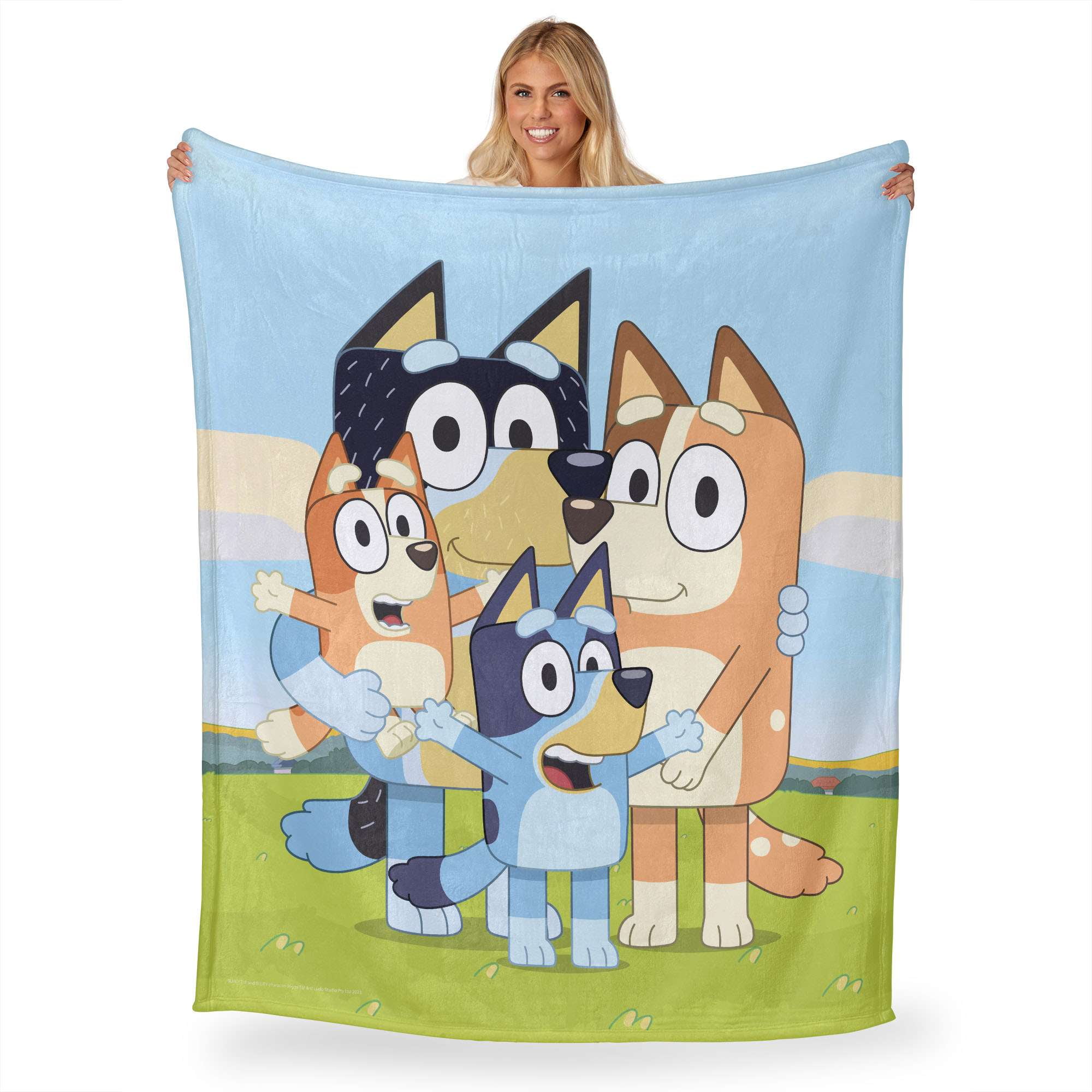 Bluey Heeler Family Kids Silk Touch Throw Blanket