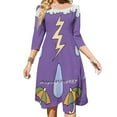 thumbnail image 3 of Miss Frizzle Weather Sweetheart Knot Flared Dress Fashion Design Large Size Loose Dress Miss Frizzle Magic School Bus Teacher, 3 of 5