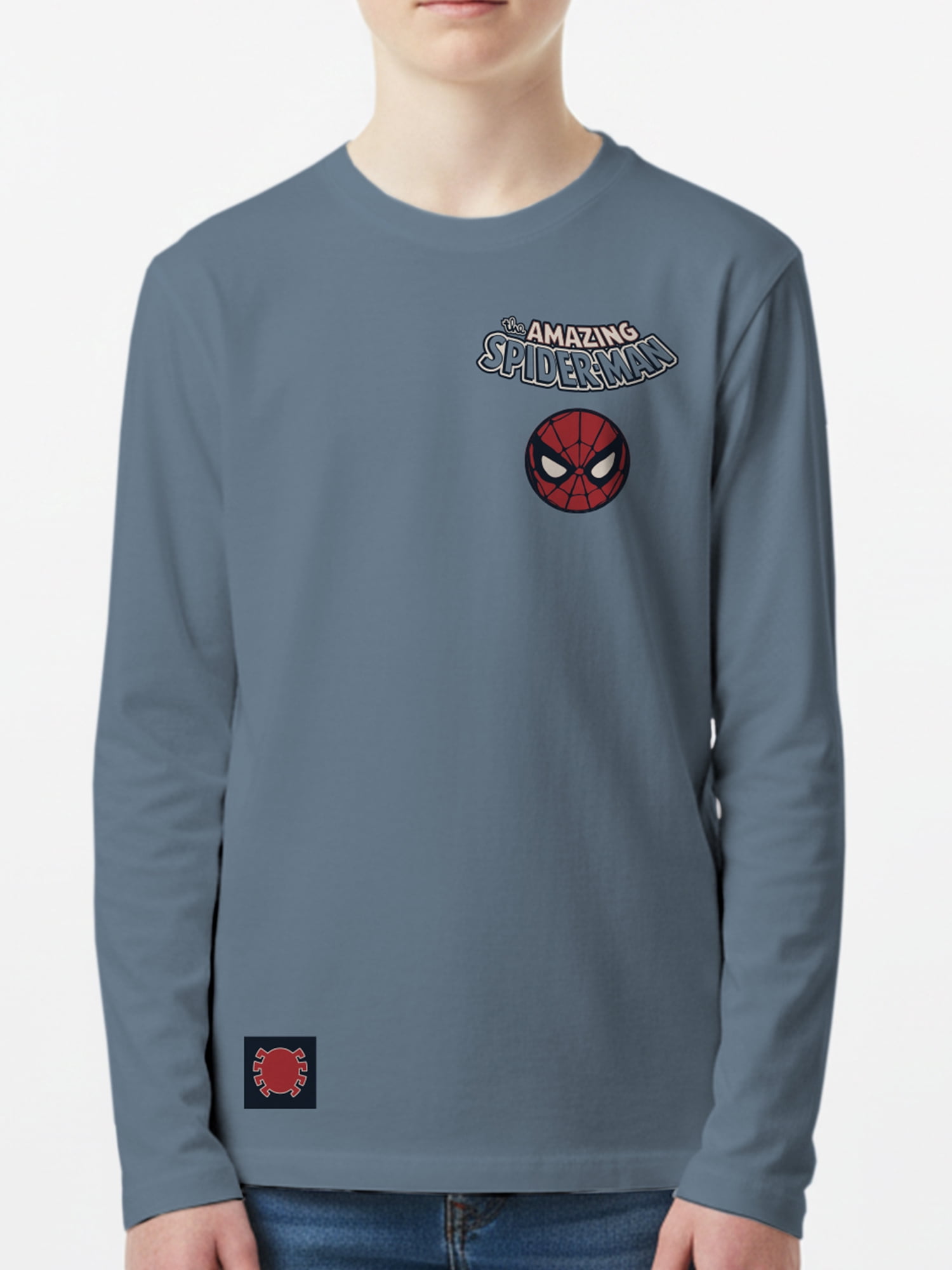 Spider-Man, Boys' & Big Boys' Graphic Long-Sleeve T-Shirt, Here Comes Spidey, Sizes 4-18