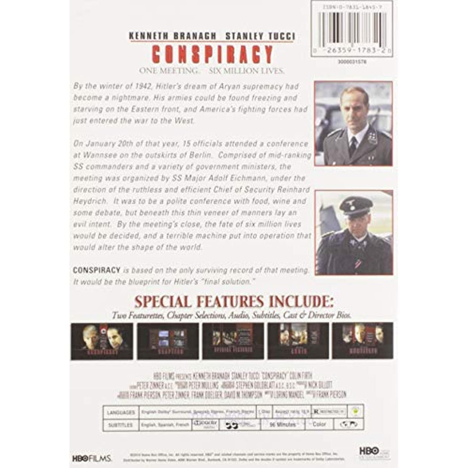 その他 Conspiracy [DVD] Amazon.co.jp: Conspiracy [DVD] : Kenneth Branagh, Clare