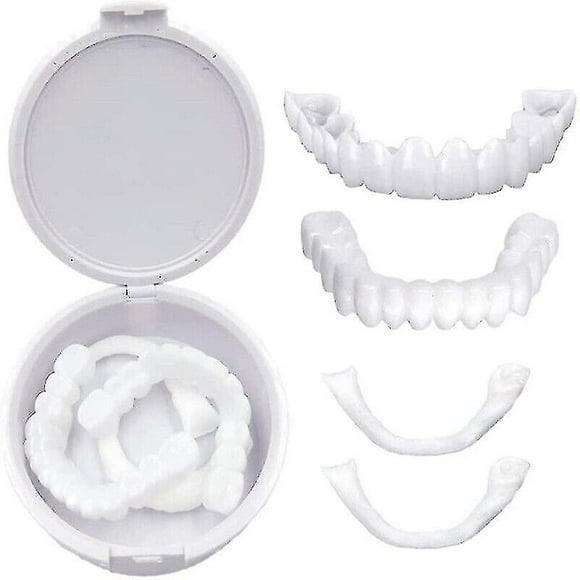 False Teeth Set Dental Cover Dental Veneers Dentures Tooth Cover Snap On Smile